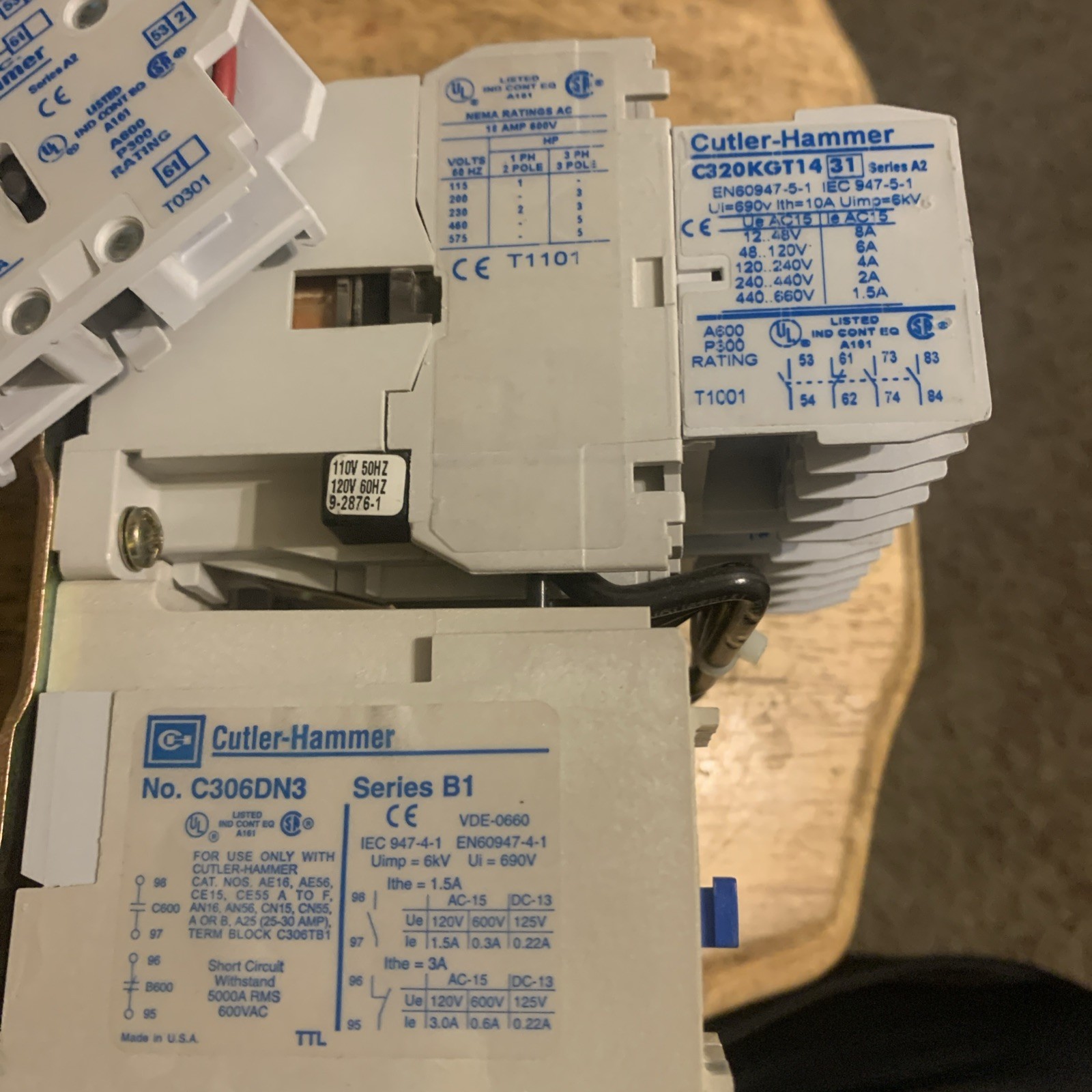 Eaton Cutler-Hammer AN56DN0AC Reversing Starter 18A 3-Pole ,110V 50-60 Hz Coil