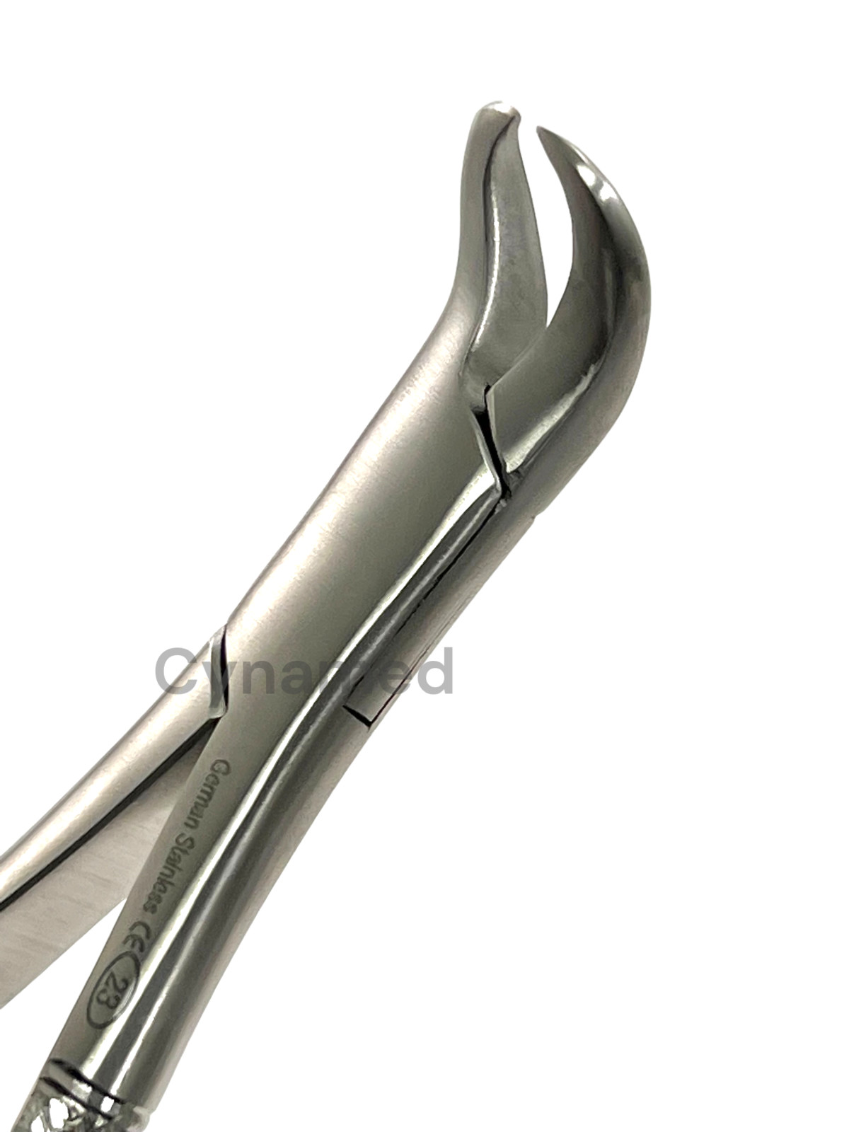 GERMAN STAINLESS DENTAL TOOTH EXTRACTING FORCEPS # 23 COW HORN LOWER MOLAR