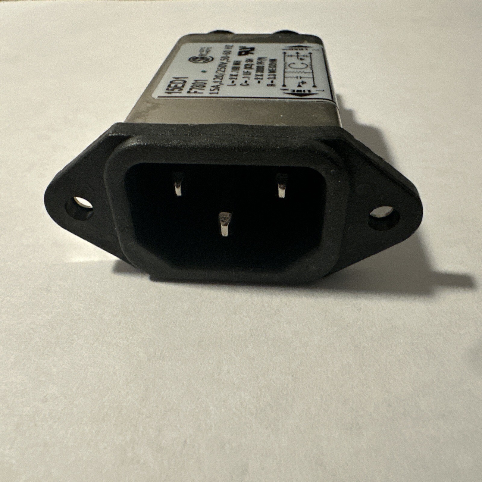 Corcom EMI Filter 15A,120 250V AC 50/60Hz 15ED1 F7801