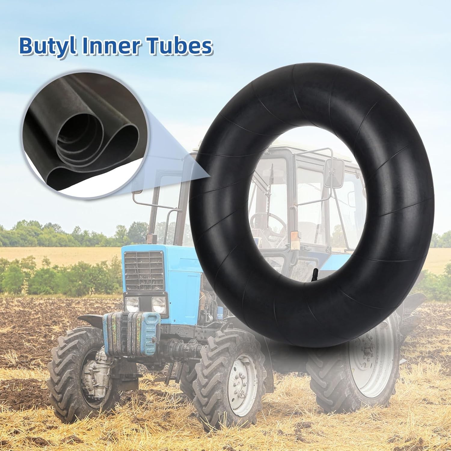 Universal Butyl Inner Tubes for Farm Tractors – 5.00/5.50/5.90/6.00-16 Sizes
