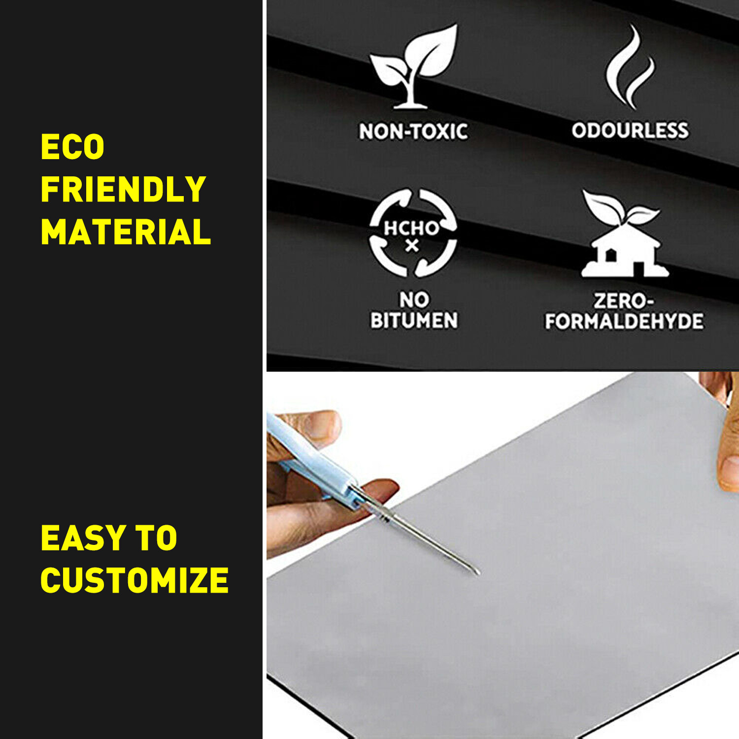 10 Sheets For reduction noise Car Sound Deadening heat insulation Mat 16”x10”