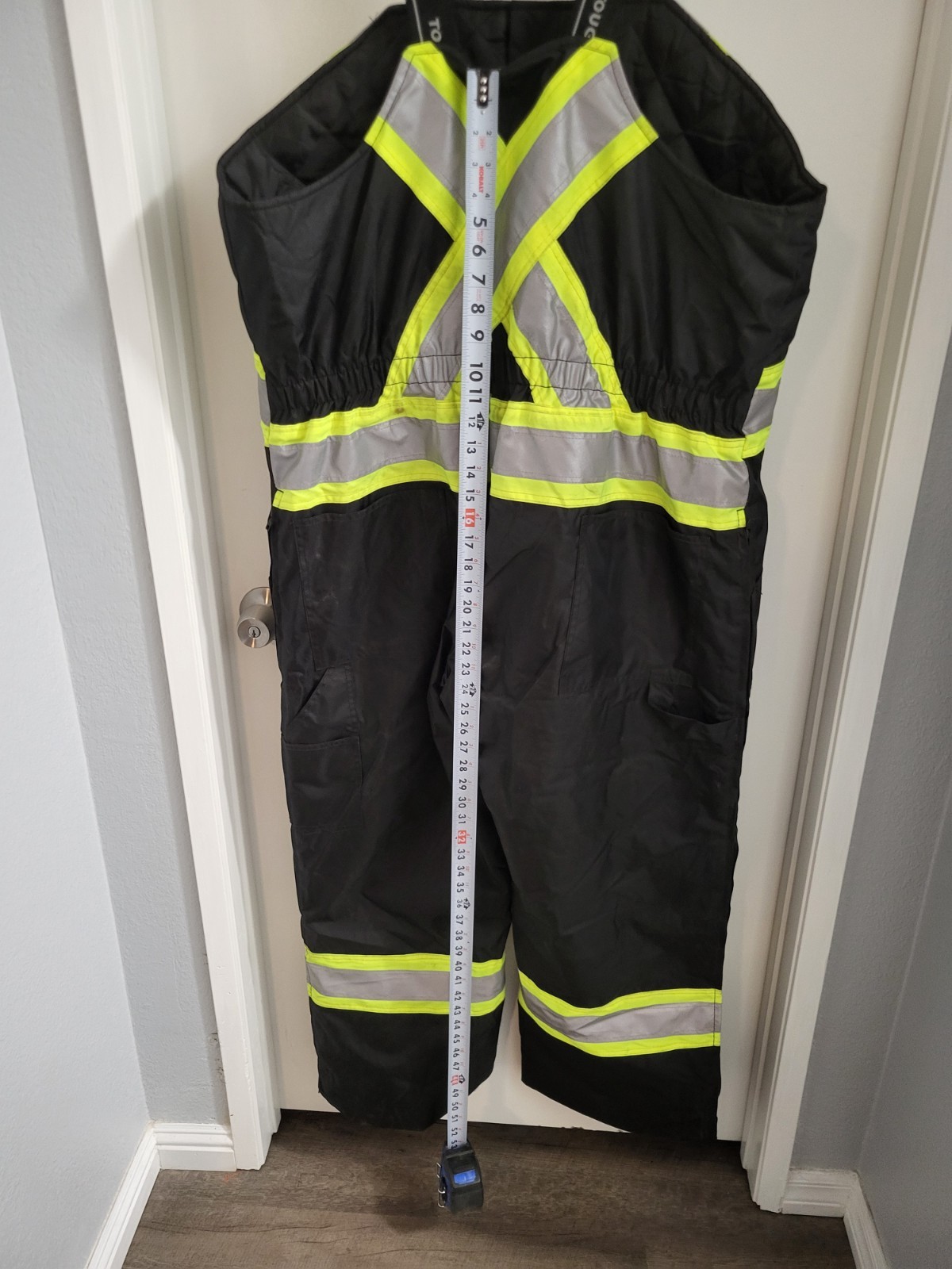 Tough Duck S79811 XL Insulated Safety Bib Overalls black
