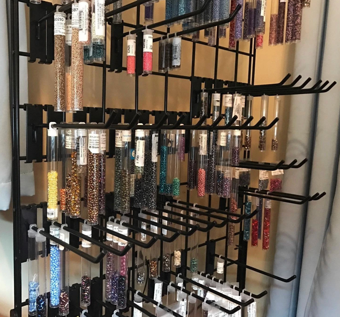 Display Grid Rack 6 ft Panel Metal Stand Retail Store Craft Art Shelf Organizer