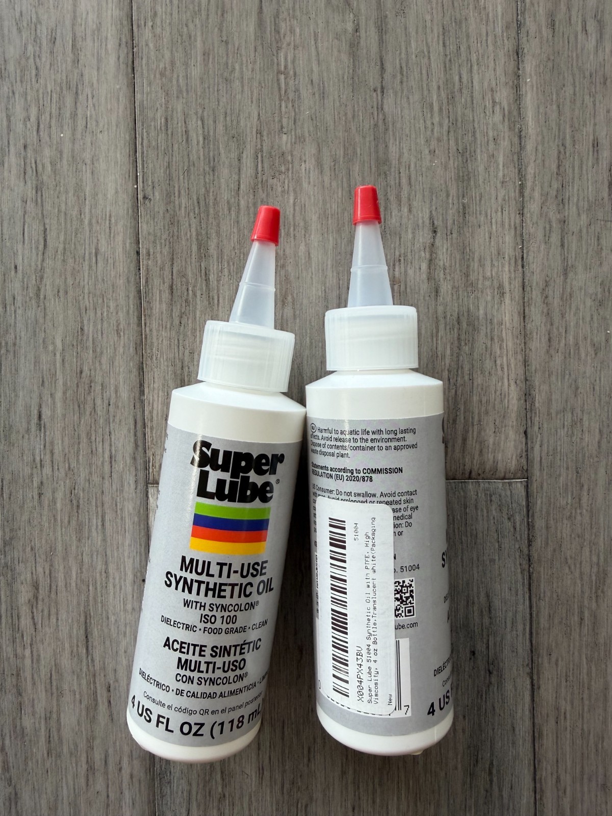 Super Lube 51004 Synthetic Oil with PTFE, High Viscosity Lot of 2