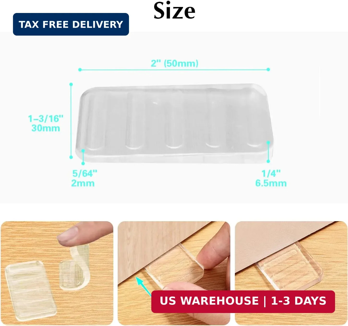 8 Pcs Table Wedge Clear Shim, Plastic Shims Levelers Adjustable Blocks Furniture