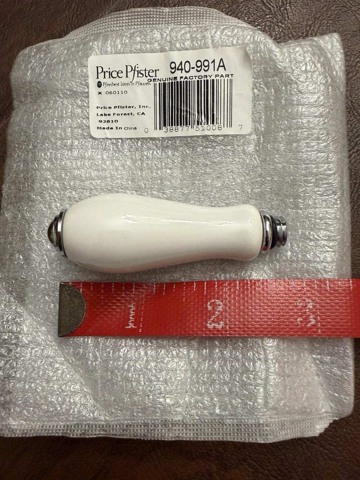 Price Pfister 940-991A Porcelain Chrome Lever Handle Genuine Factory Part Faucet