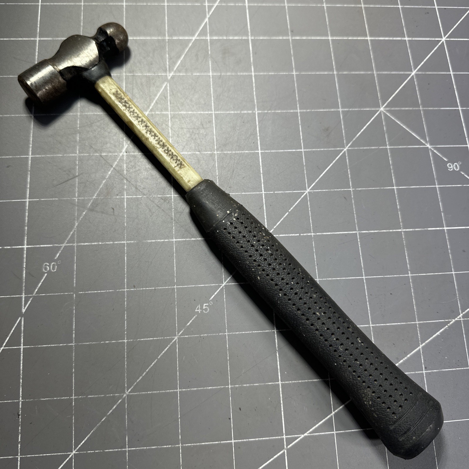 Vintage Nupla Tools USA M-4 M4 4 Ounce Ball Peen Hammer Fiberglass Made In USA