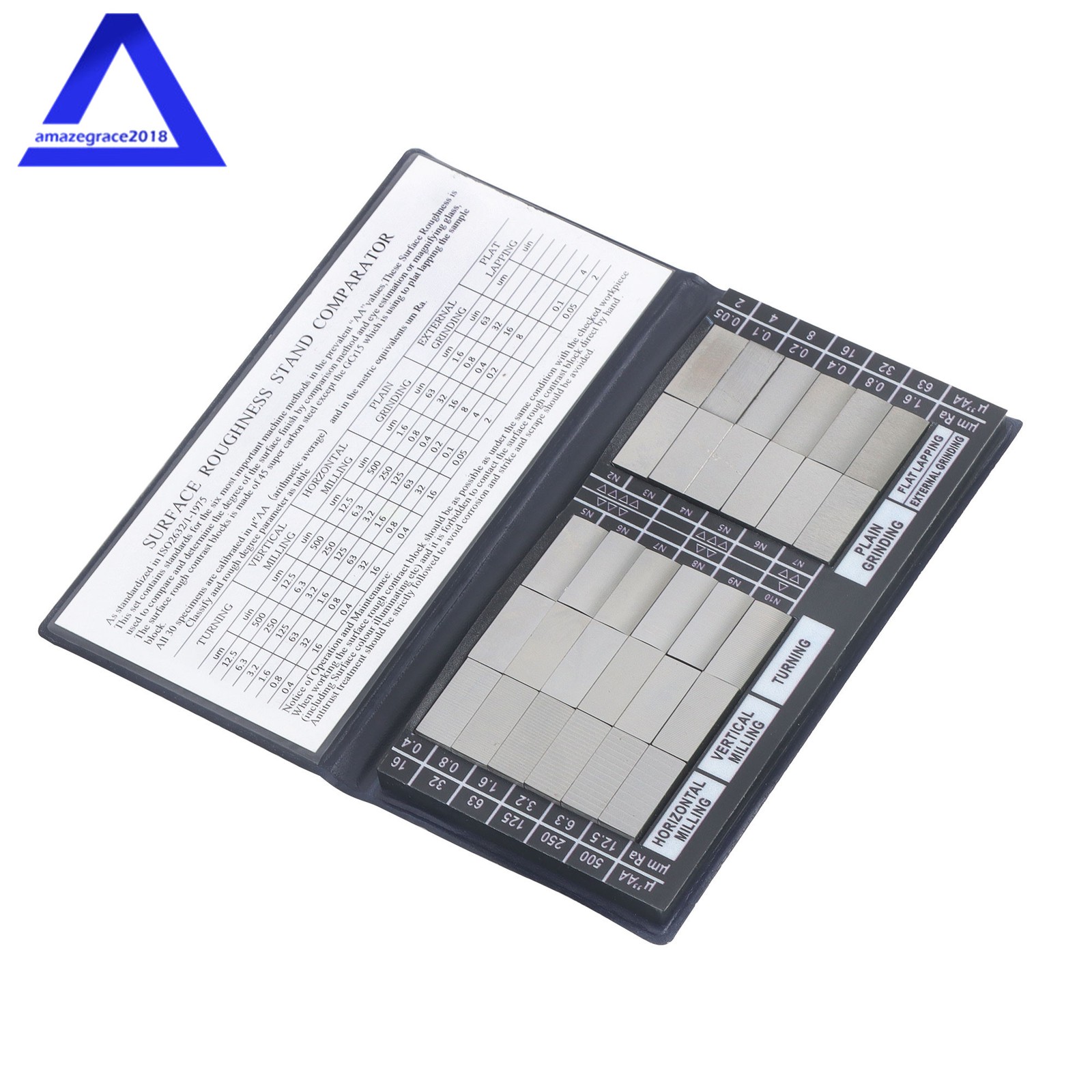 Surface Roughness Standards Finish Comparator 30 Specimens With Ra0.05-12.5mm