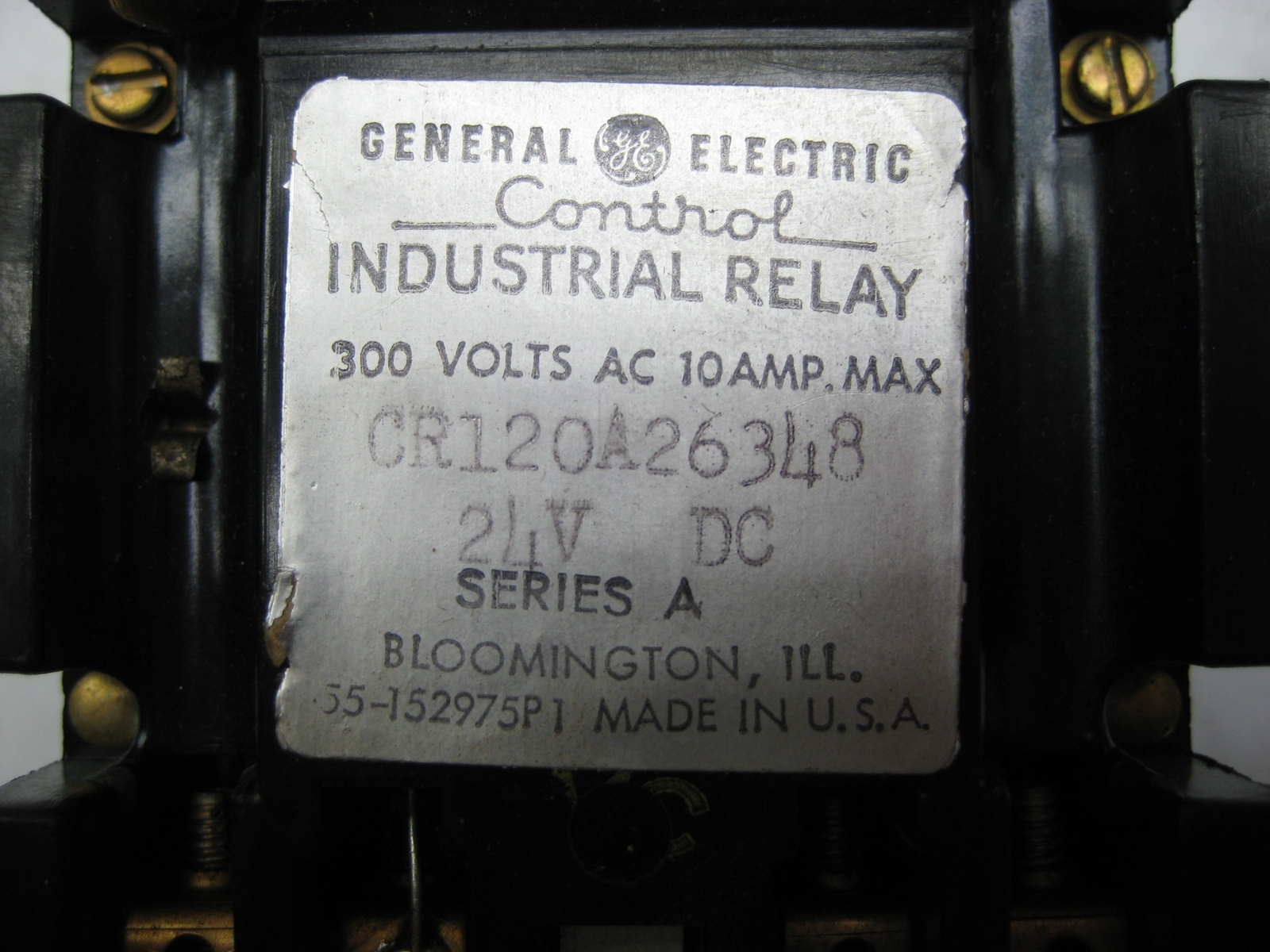 GENERAL ELECTRIC CR120A26348 RELAY NSNP