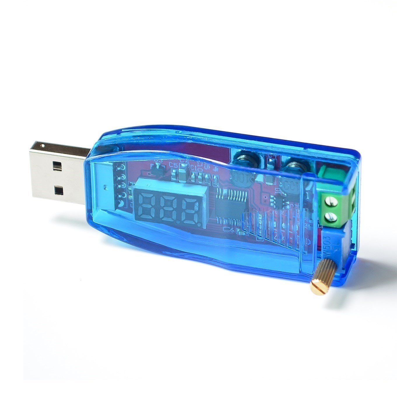 1PC Red DC 5V to 1-24V USB Step Up Down Power Supply Module Buck Boost Converter