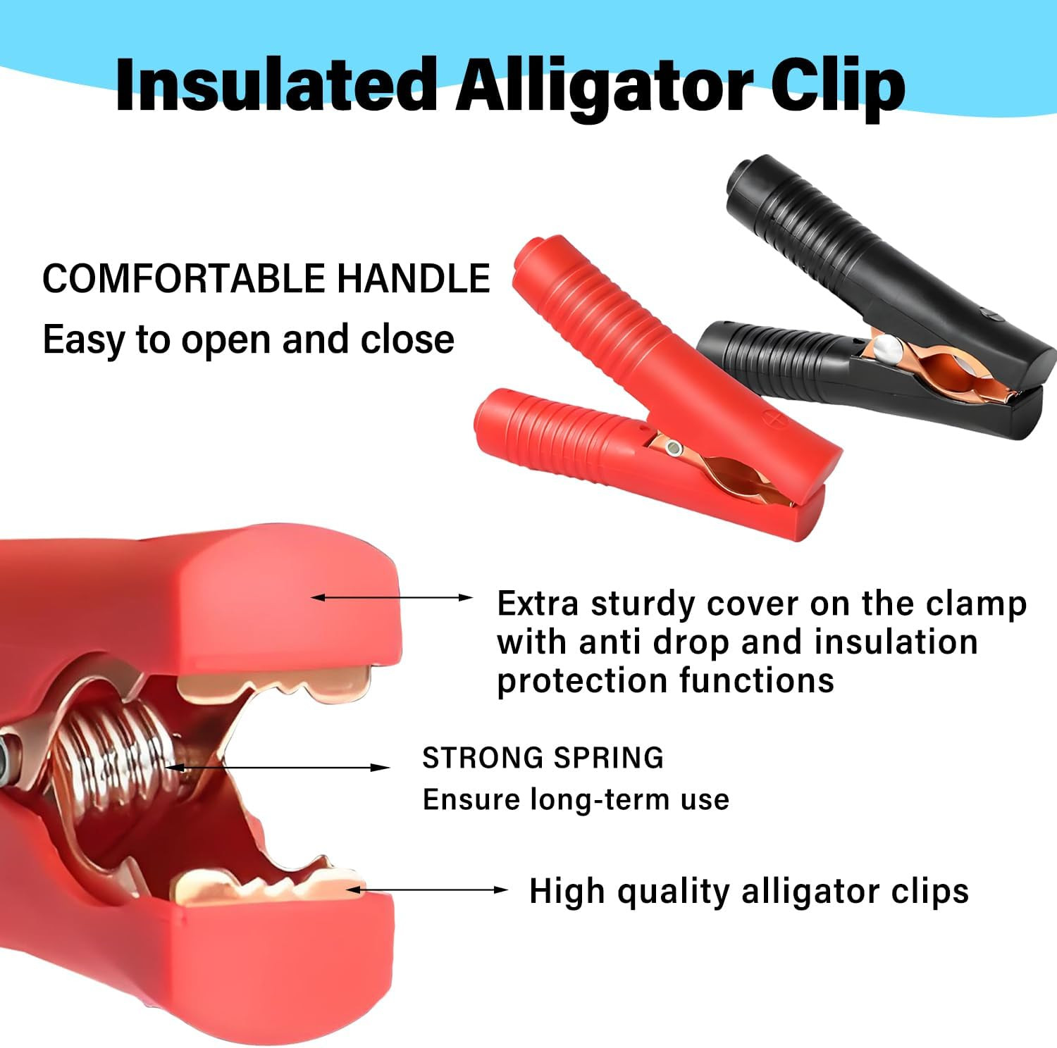 10AWG XT60 to Alligator Clips,Xt60 to Battery Alligator Clip Cable with Quick Re