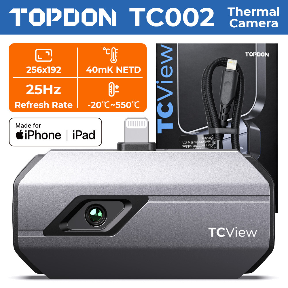 TOPDON TC002 IR Imager for IOS iPhone & iPad Infrared Thermal Imaging Camera