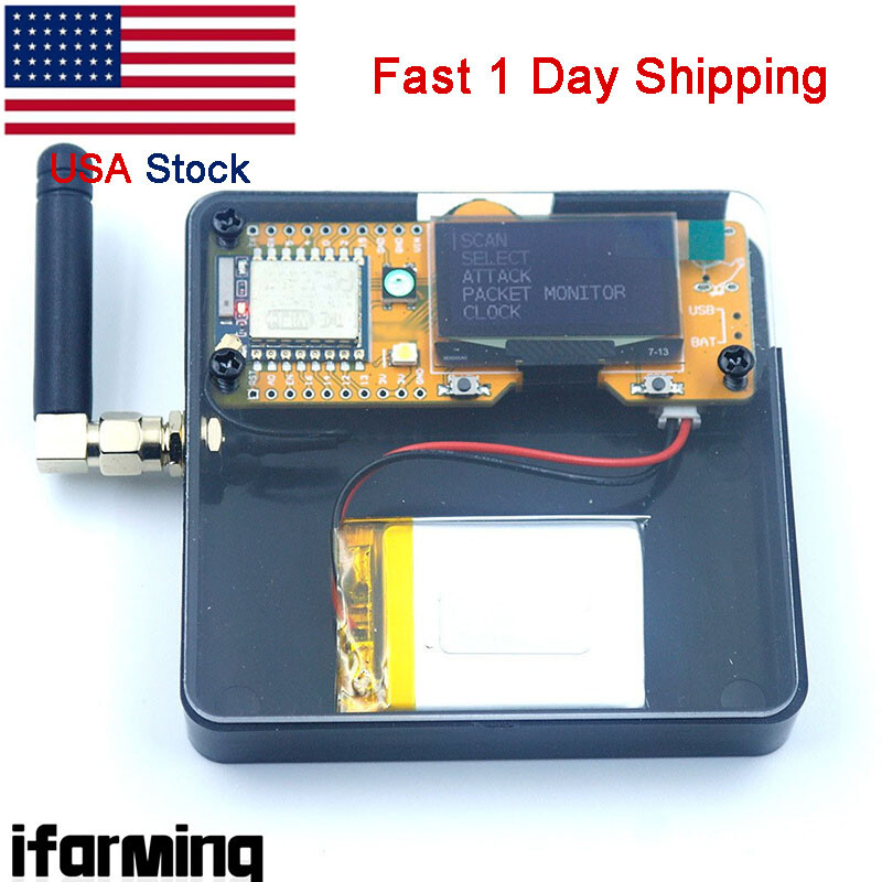 DSTIKE Deauther MiNi V3 KIT ESP8266 Development Board Kit with 3dBi Antenna+Case