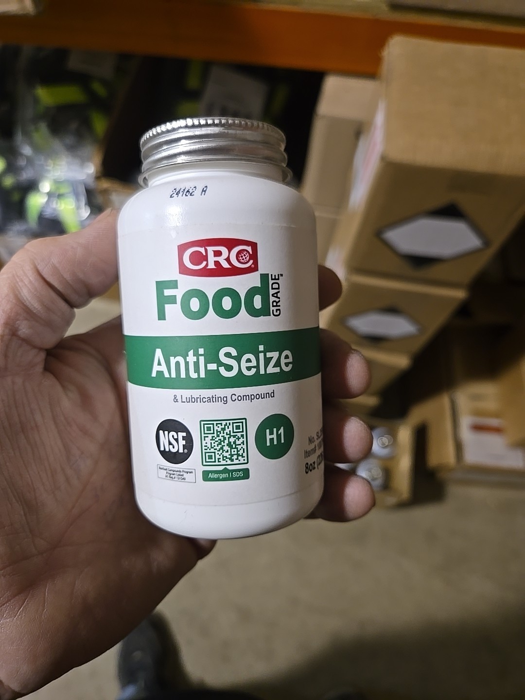 CRC SL35905 Food Grade Anti-Seize, 8 oz.