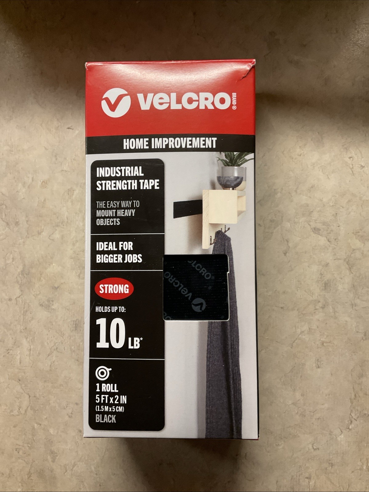 Industrial Strength | Indoor & Outdoor Use | 4ft x 2in, Black