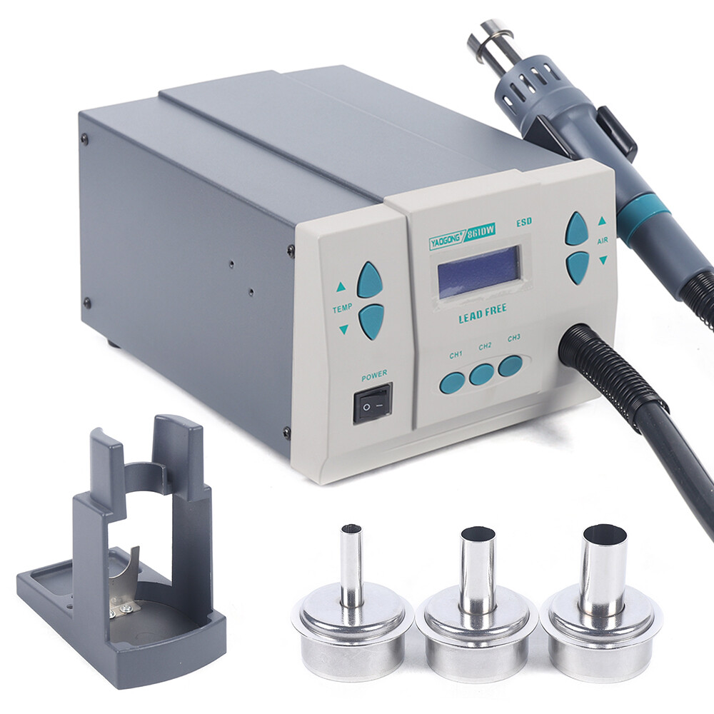 861DW Heat Gun Digital Display Station Hot Air Rework Station Soldering 1000W