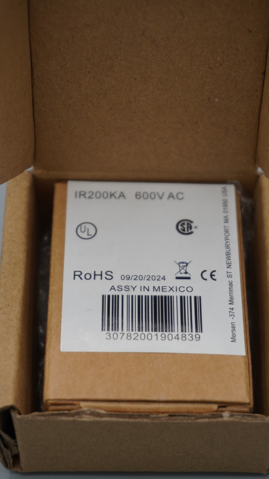 Pack of 10 Mersen ATMR2 2A 600Vac Fuse