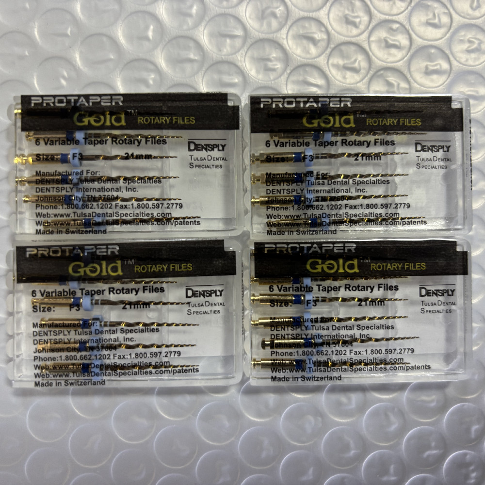 Dentsply Protaper Gold Rotary Files F1,F2,F3,S1,S2,SX Tulsa Assorted Endodontics
