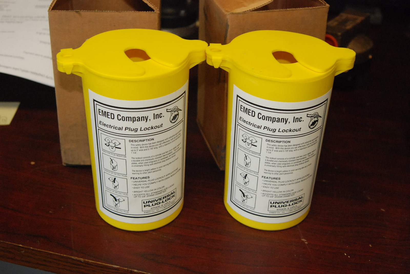 EMED, UPL3, Electrical Plug Lockout , LOT OF 2, NEW in Box