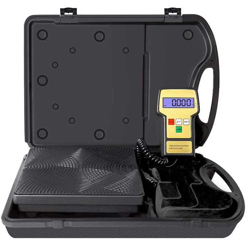 Electronic Digital Refrigerant Charging Weight Scale with Case for HVAC 220LB