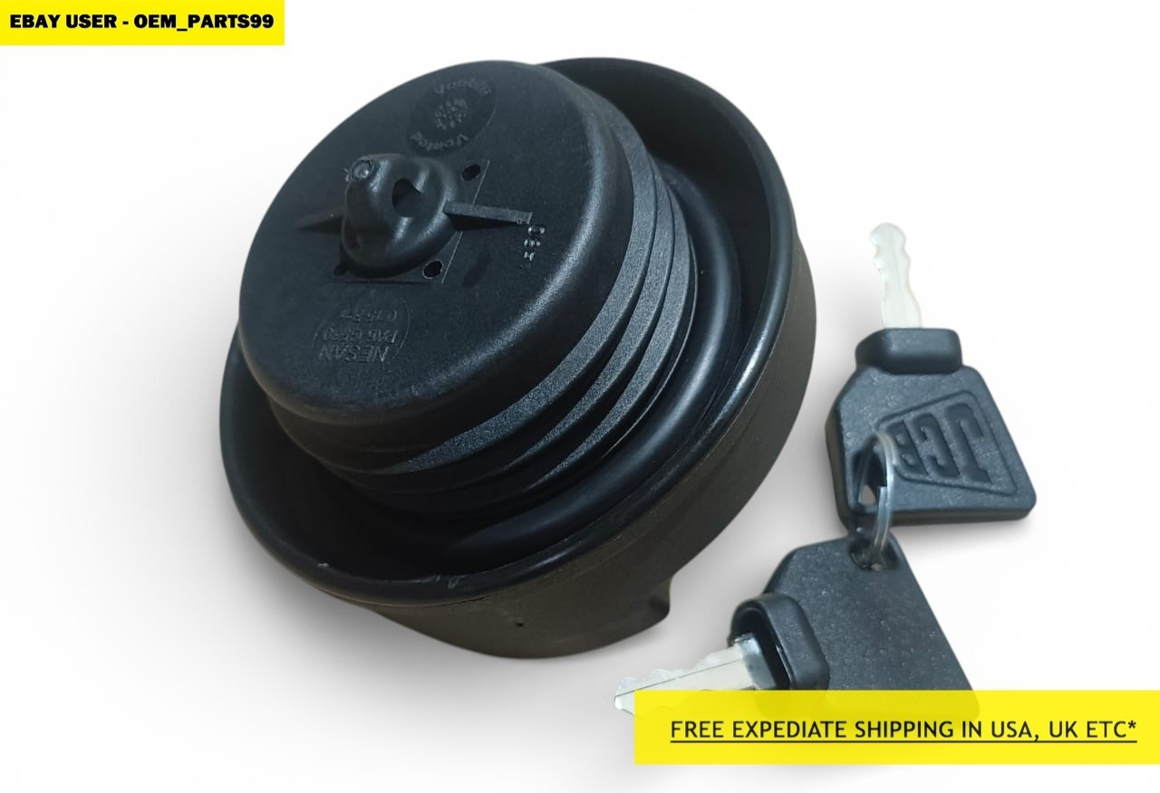 Genuine JCB Diesel Filler Cap W. 2 Keys (Part# 332/F4780 331/11403 701/45501)