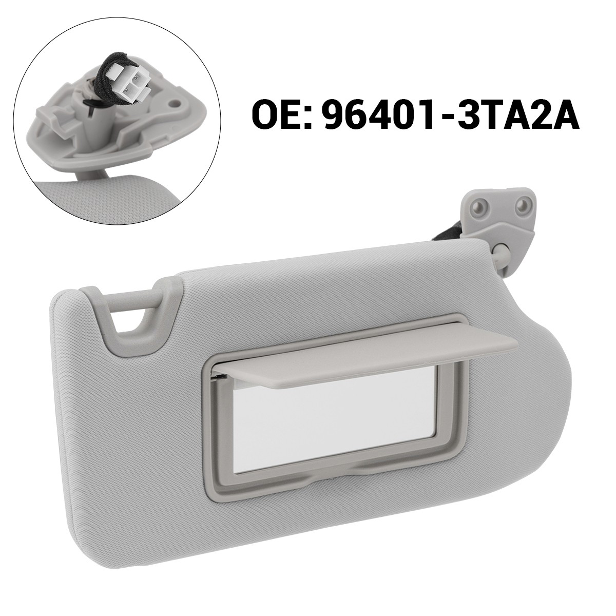 Left Driver Right Passenger Side Sun Visor for Nissan Altima 2013-2018 w/Light