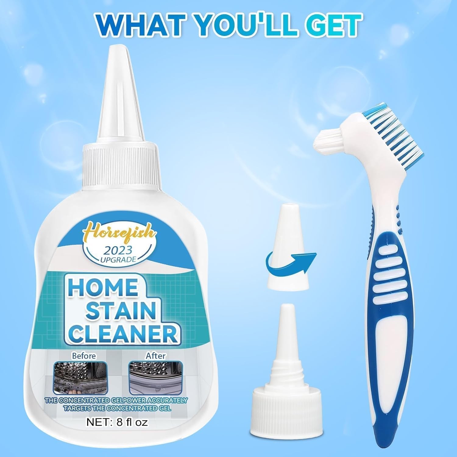 Home Remover Gel, 8 Fl Oz Household Washing Machine 8 (Pack of 1)
