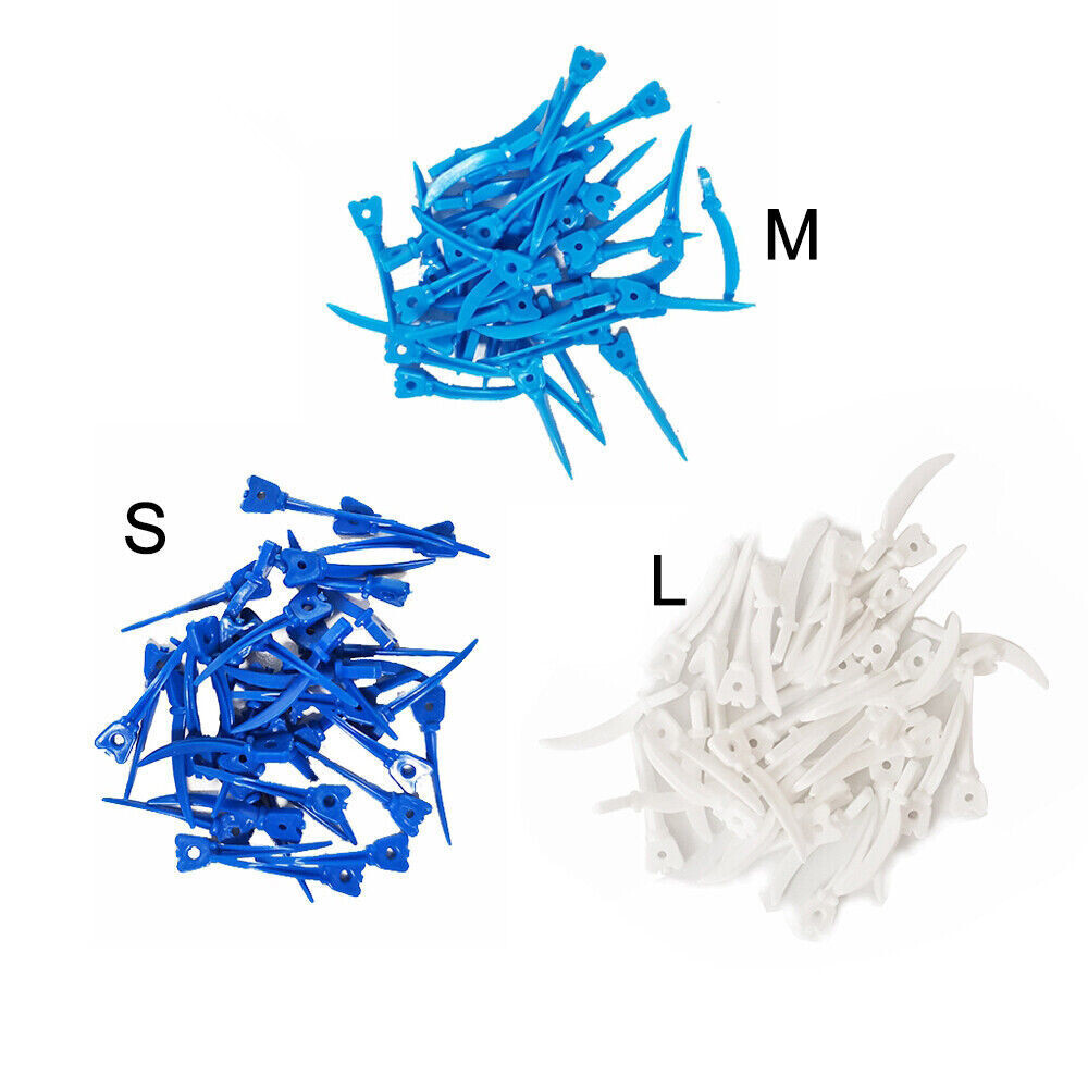 40Pcs Dental Tulwar Wedges Sectional Matrix System Plastic Diastema Wedge Refill
