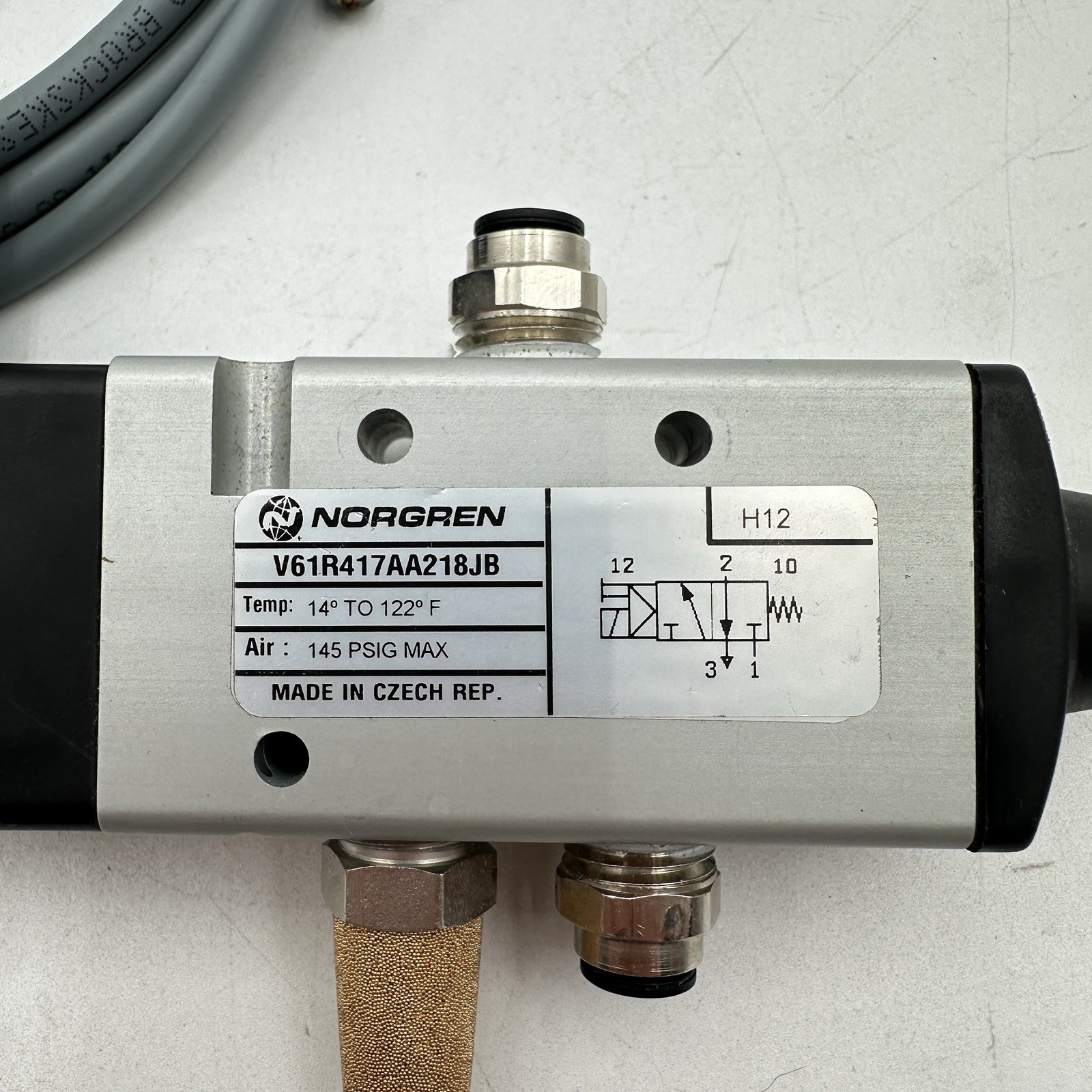 NORGREN V61R417A-A218JB / V61R417AA218JB 145 psi 14-122*F – NEW