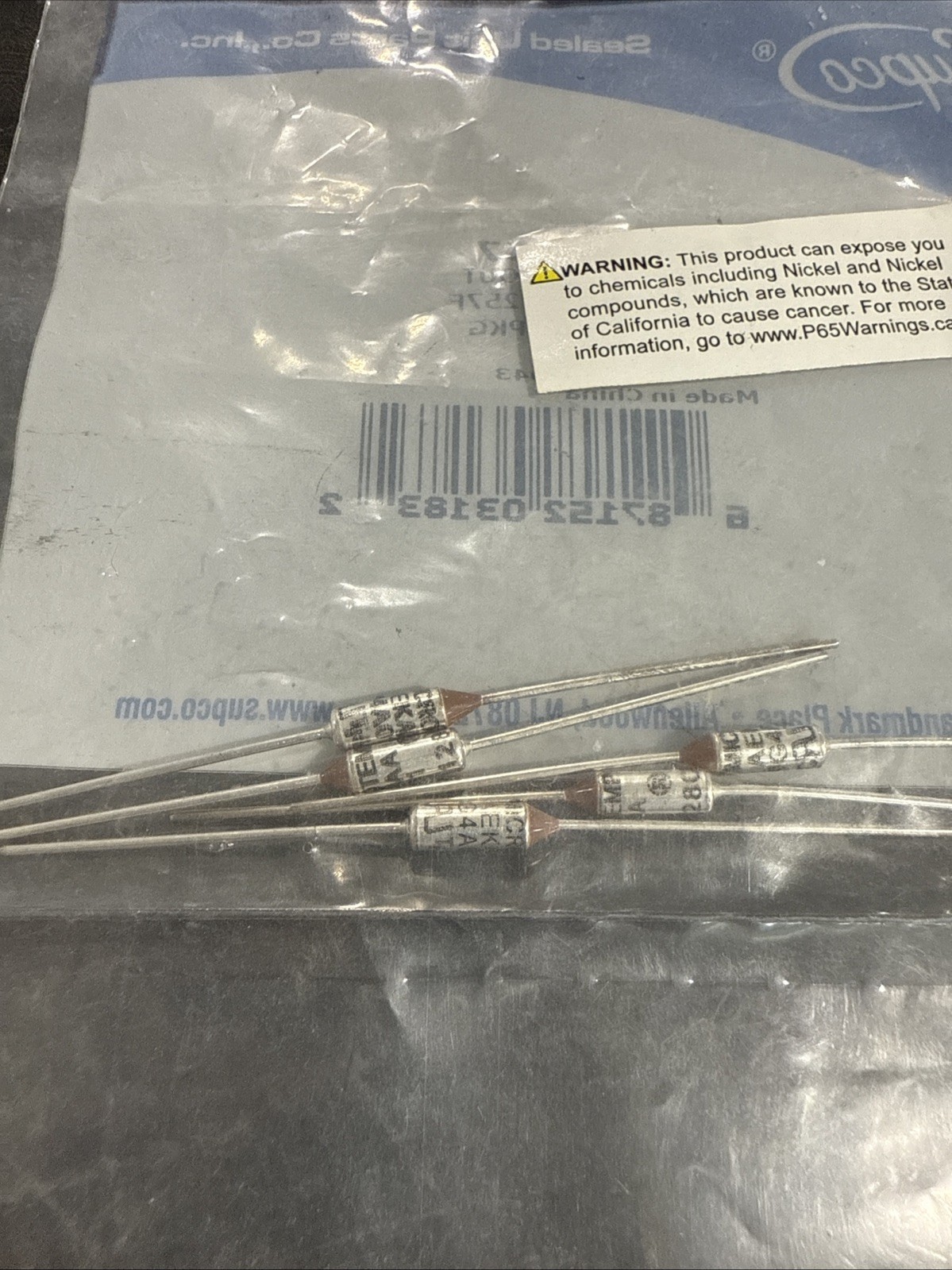 Pack Of 5 Supco STC4257 15A Thermal Cutout 125C / 257F 15Amp NEW