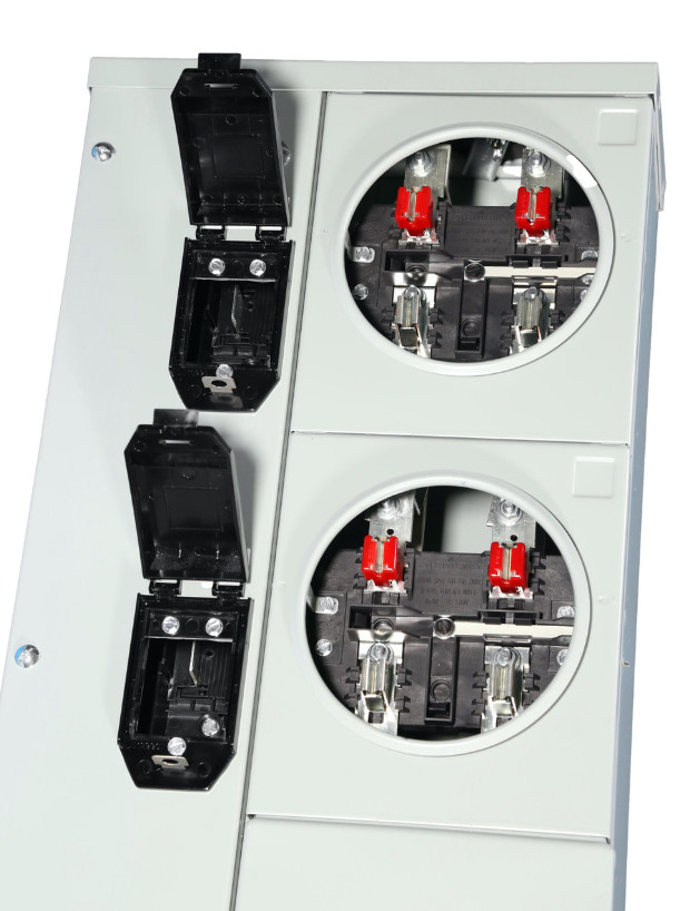 Siemens WEP2211 Uni-PAK 2-Gang Meter Stack 200A Bus 125A EUSERC Ring Type