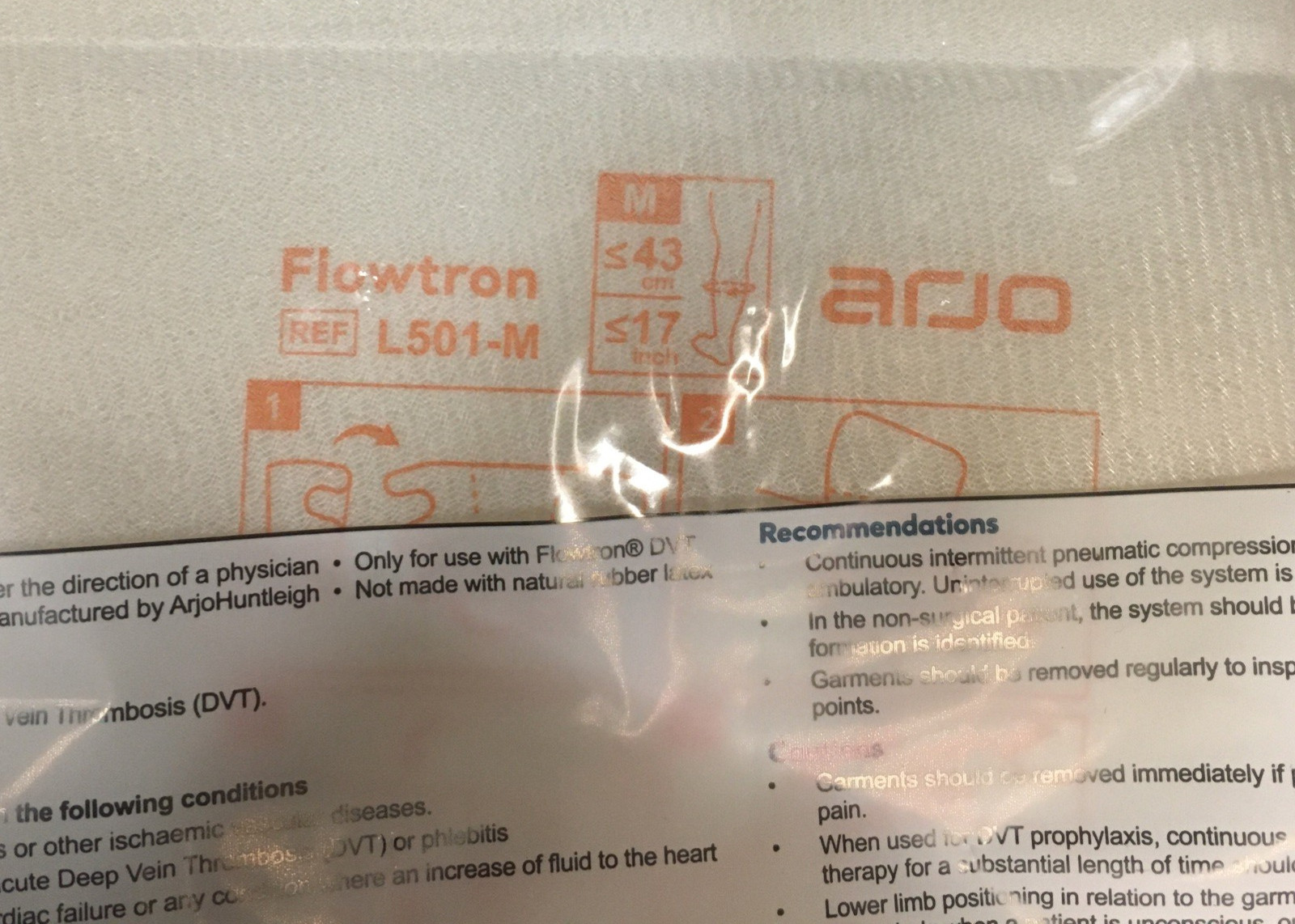 Arjo Flowtron ACS900 Continuous Sequential DVT Pump W/ New 28′ Thigh Garment