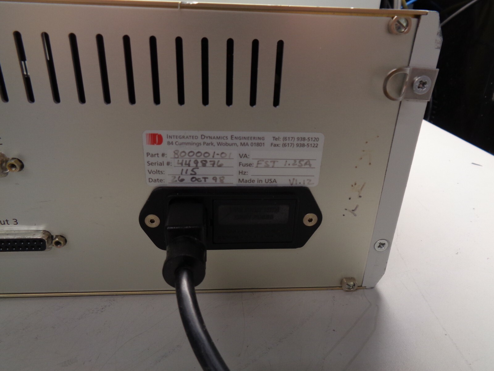 Integrated Dynamics Engineering,800001-01(TC2 V2-D1),PID Controller,115V,60 HZ