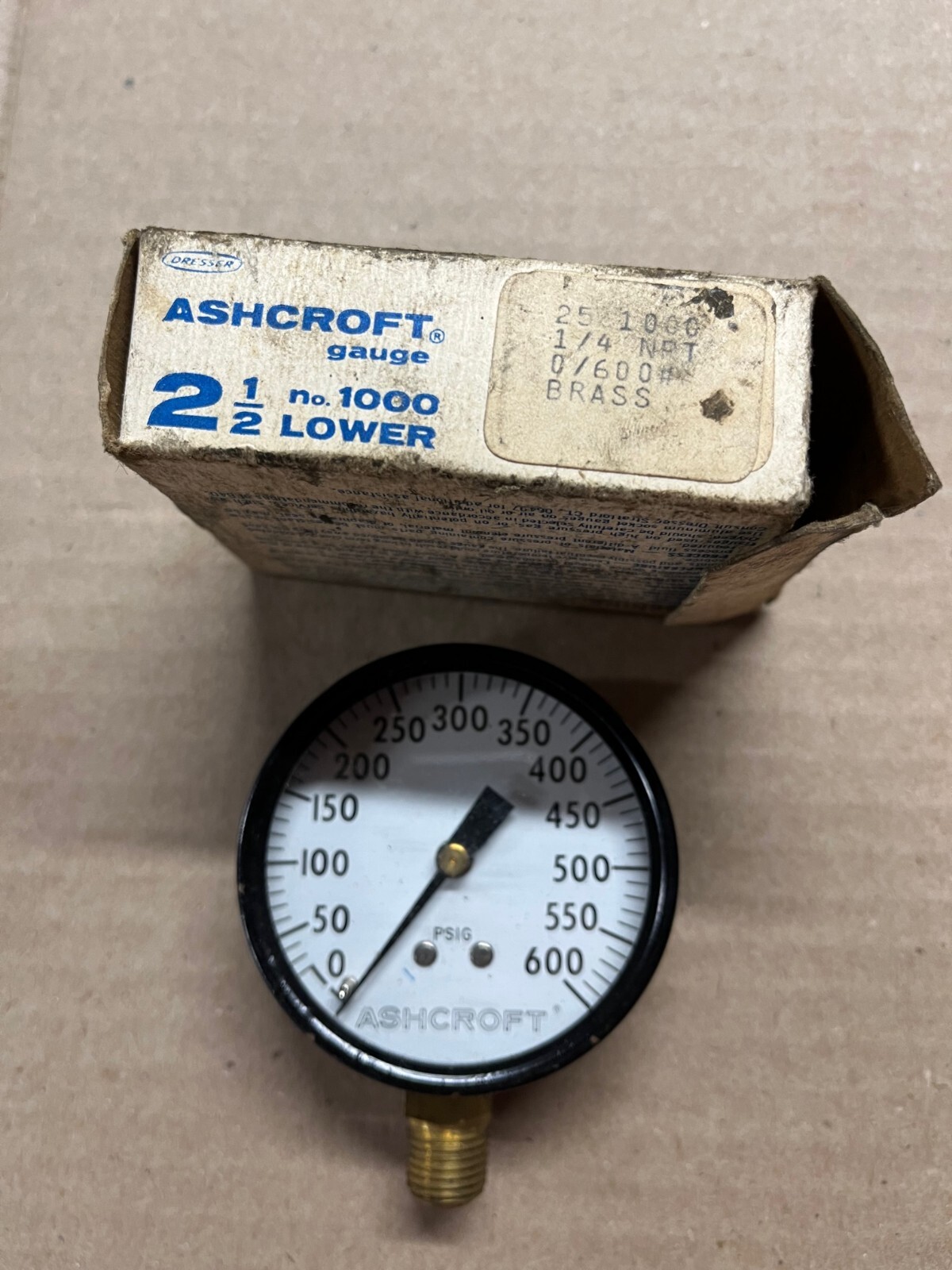 Lot of 7 NOS Pressure PSI Gauge Ametek, Ashcroft, Marsh Most New in Box