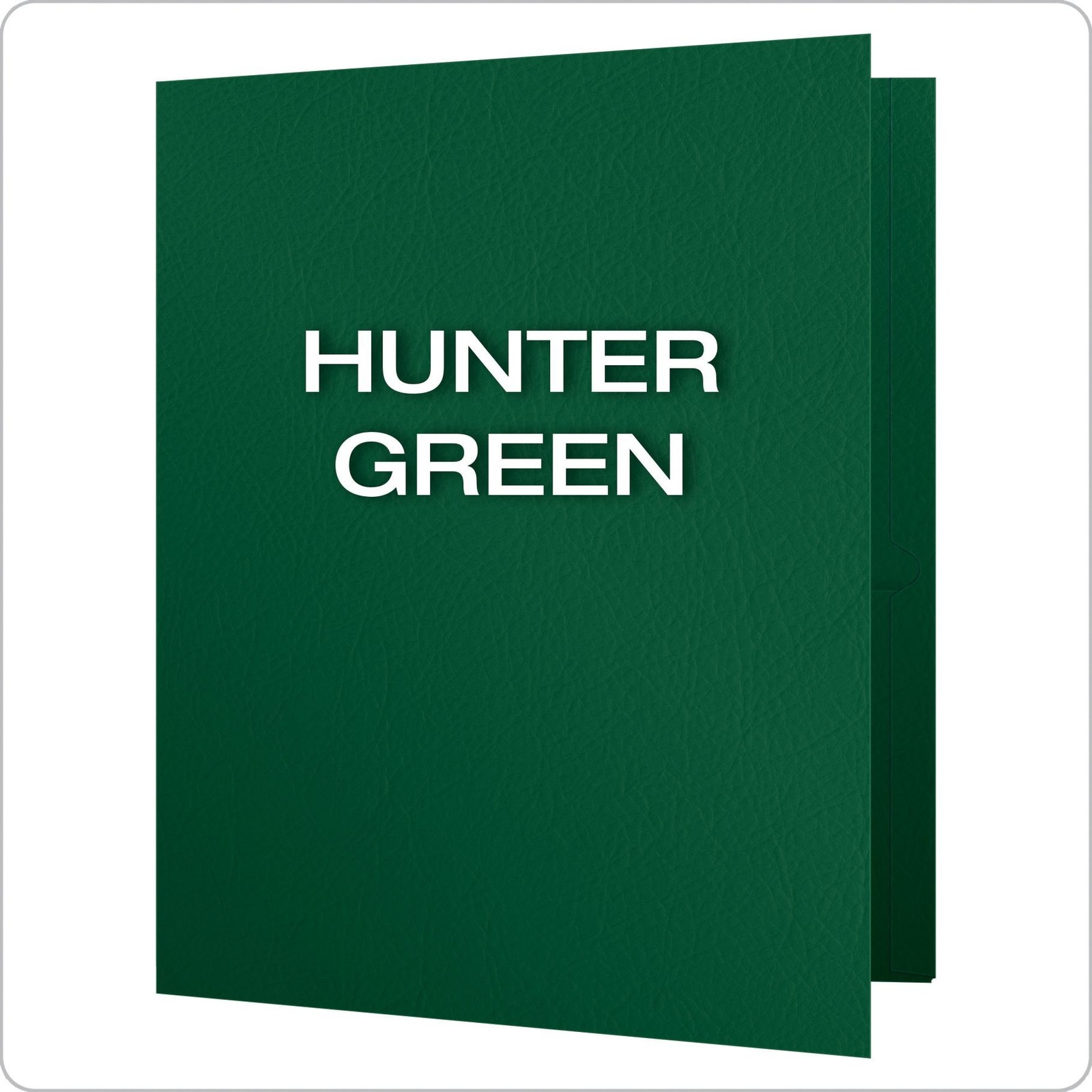 Oxford Twin-Pocket Folders, Textured 25-Count (Pack of 2), Hunter Green