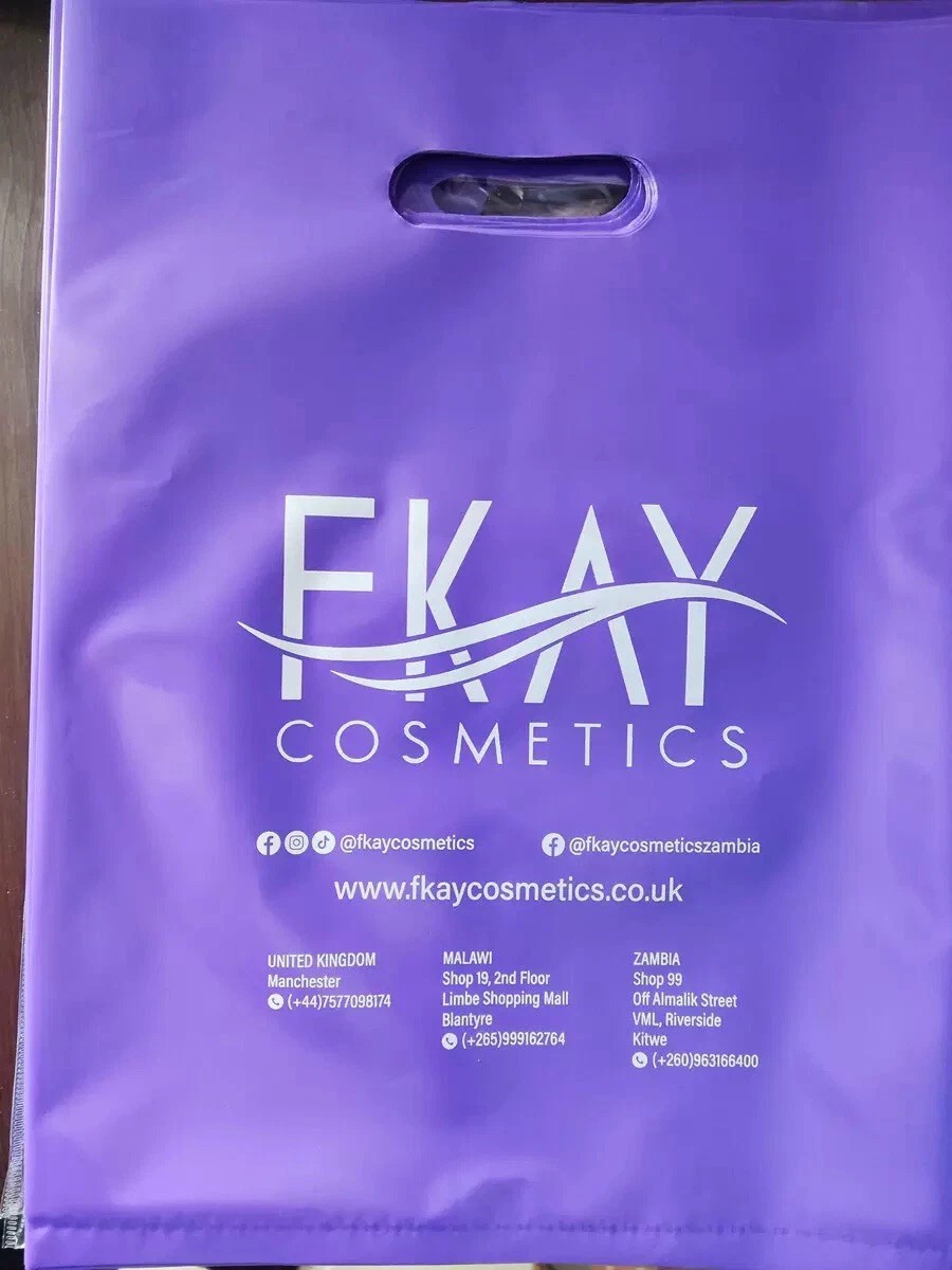 Personalissed Carrier Bags Durable Reusable Packaging Bag with LOGO TEXT Printed