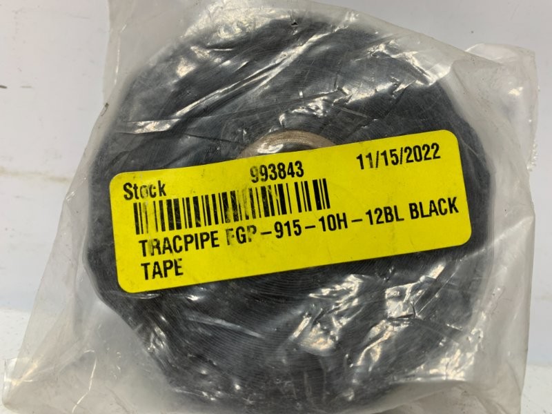 Tracpipe FGP-915-10H-12BL Tape 1″ x 12yd Black Silicone