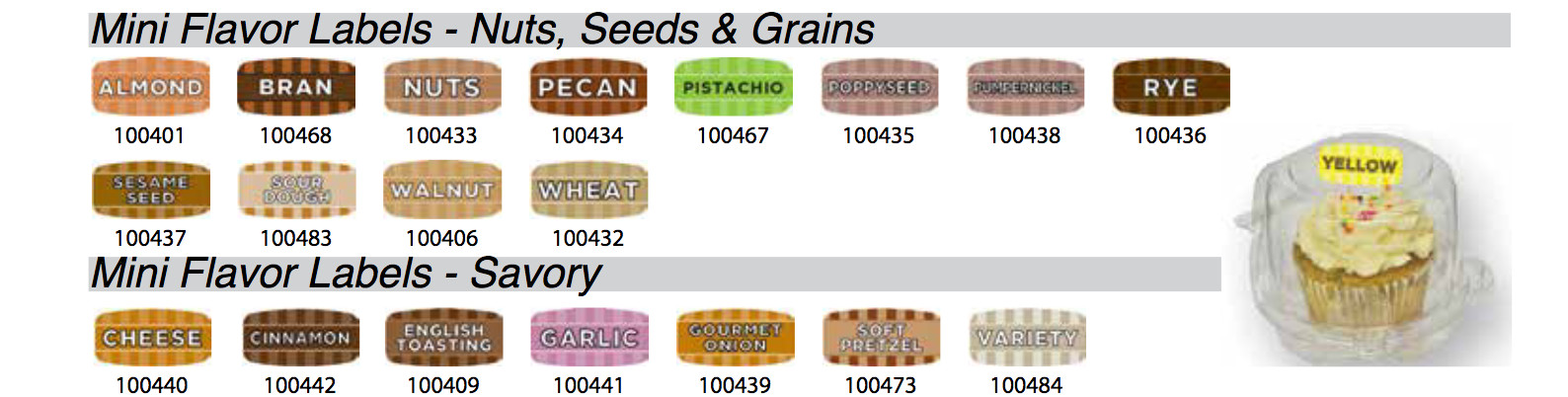 PICK YOUR Bakery Store Labels Stickers 1000 each per roll SEE LIST BELOW