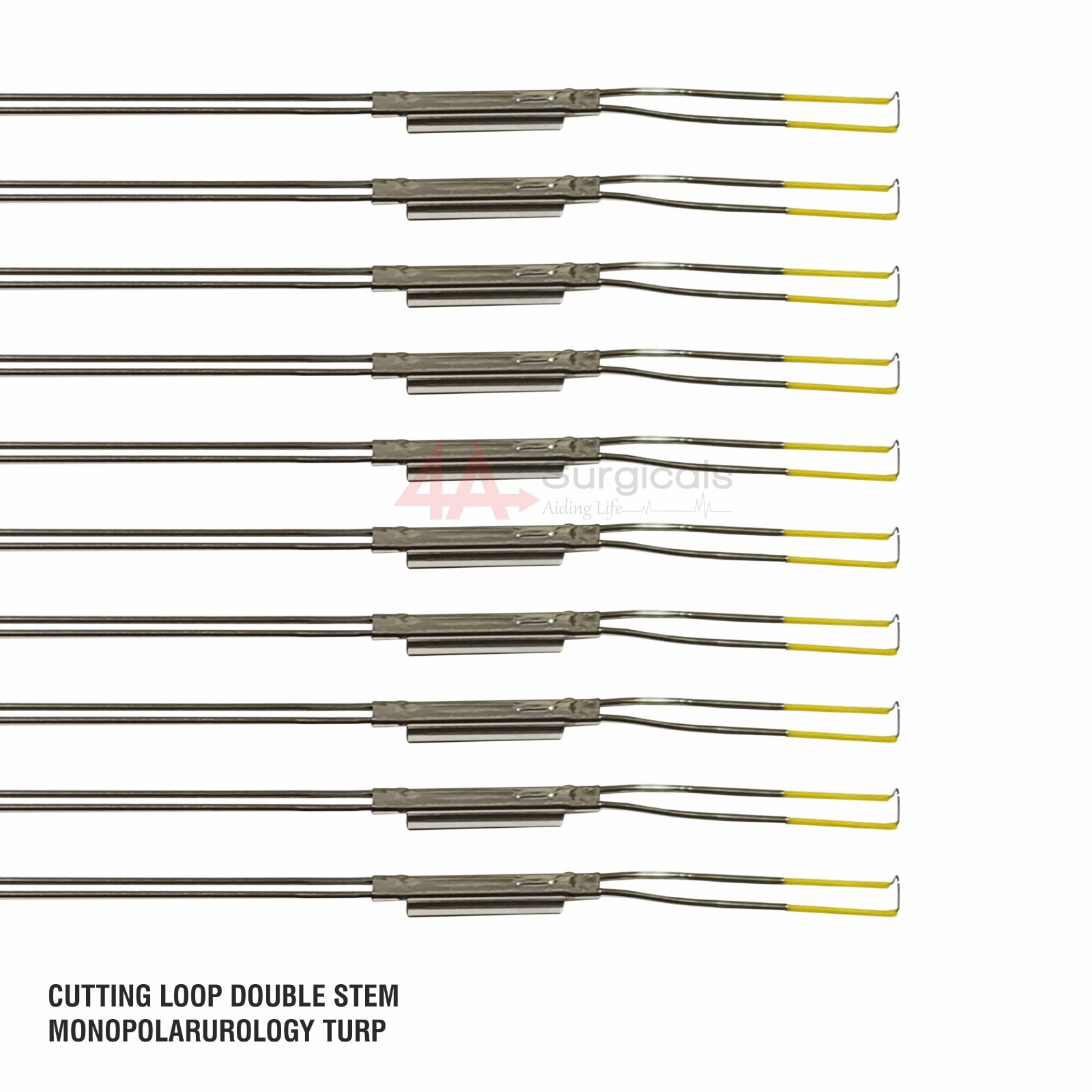 4A CUTTING LOOP DOUBLE STEM MONOPOLAR UROLOGY SET OF 10_