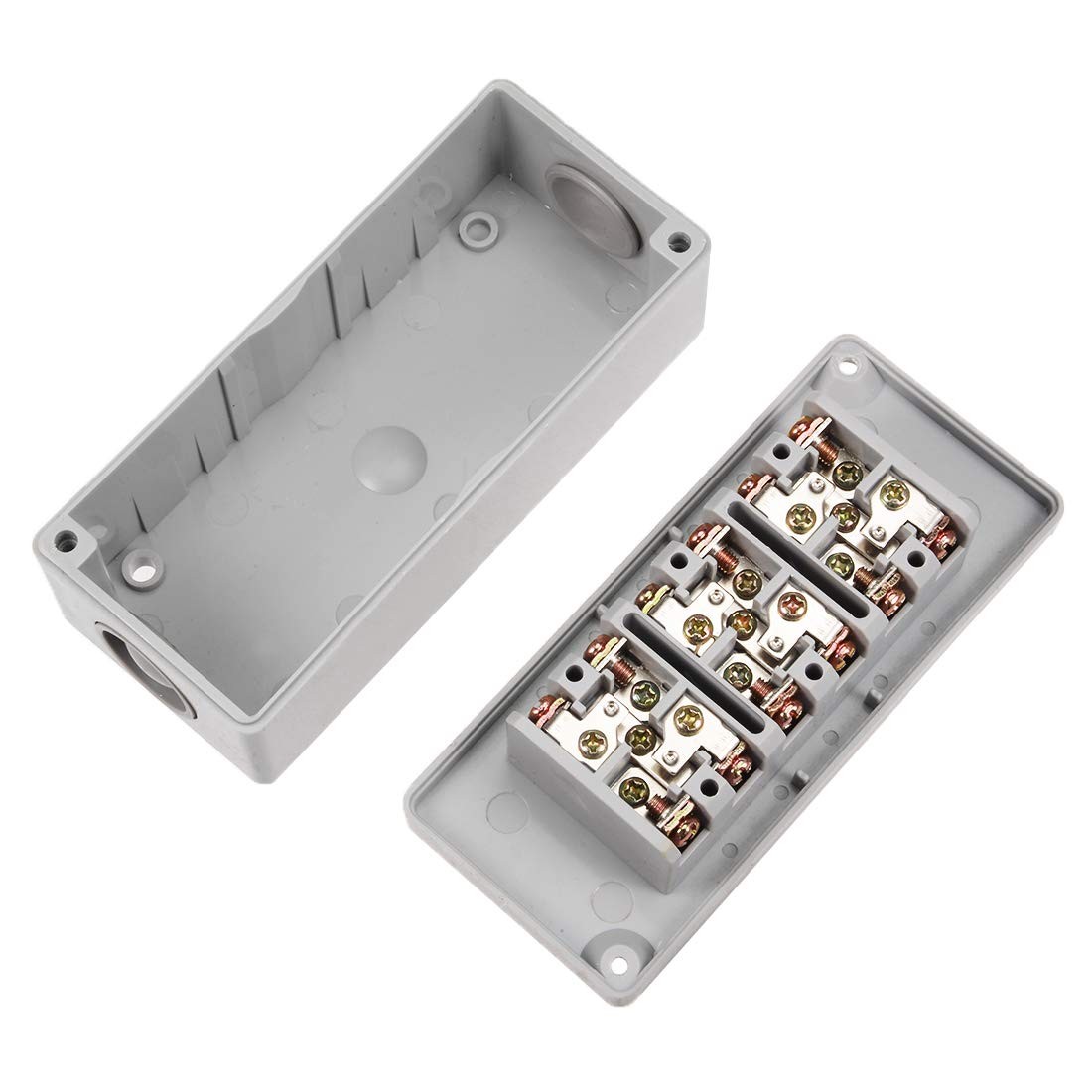 uxcell Forward Reverse Stop Momentary Push Button Control Switch Box 10A TPB-3