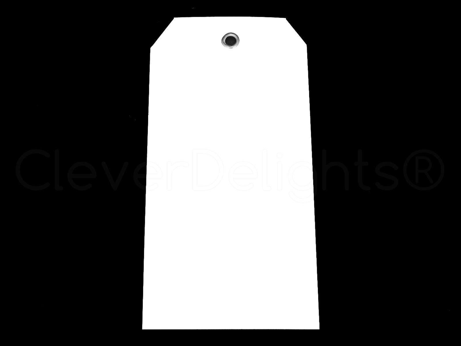 White Plastic Tags – 4.75″ x 2.375″ – 200 Pack – Waterproof and Tear-Resistant
