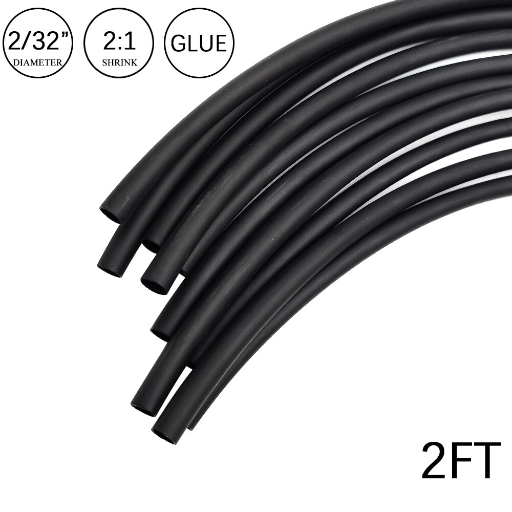 2:1 Heat Shrink Tubing Tube Glue Waterproof Dual Wall Wires Wrap (SMALL SIZES)