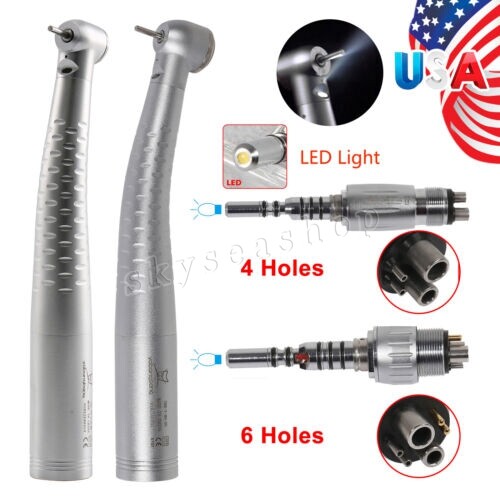 Dental Fiber optic LED High speed Handpiece Multiflex Lux Coupler 4/6H For KAV