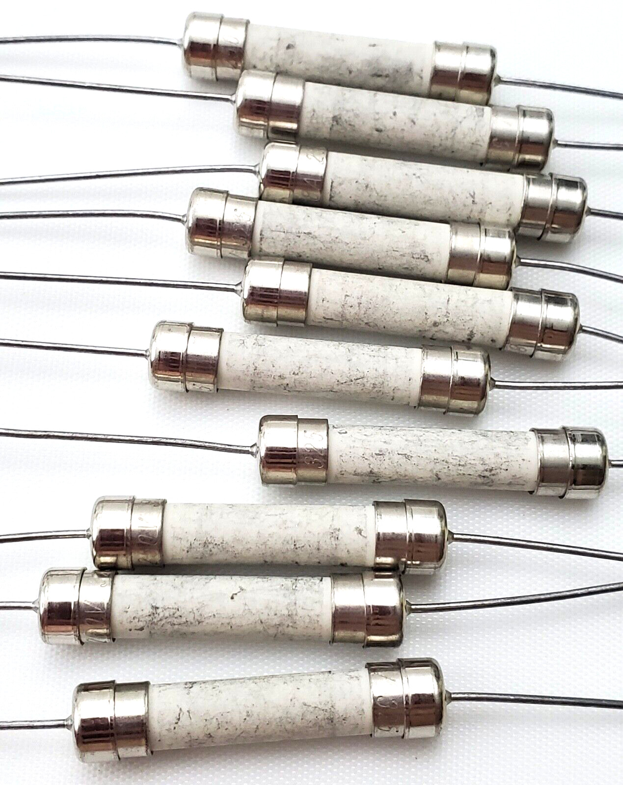 Lot of 61 Littelfuse 3AB 8A Pigtail Fuses 8 Amp 250 Volt 325008 SB/PT Vintage