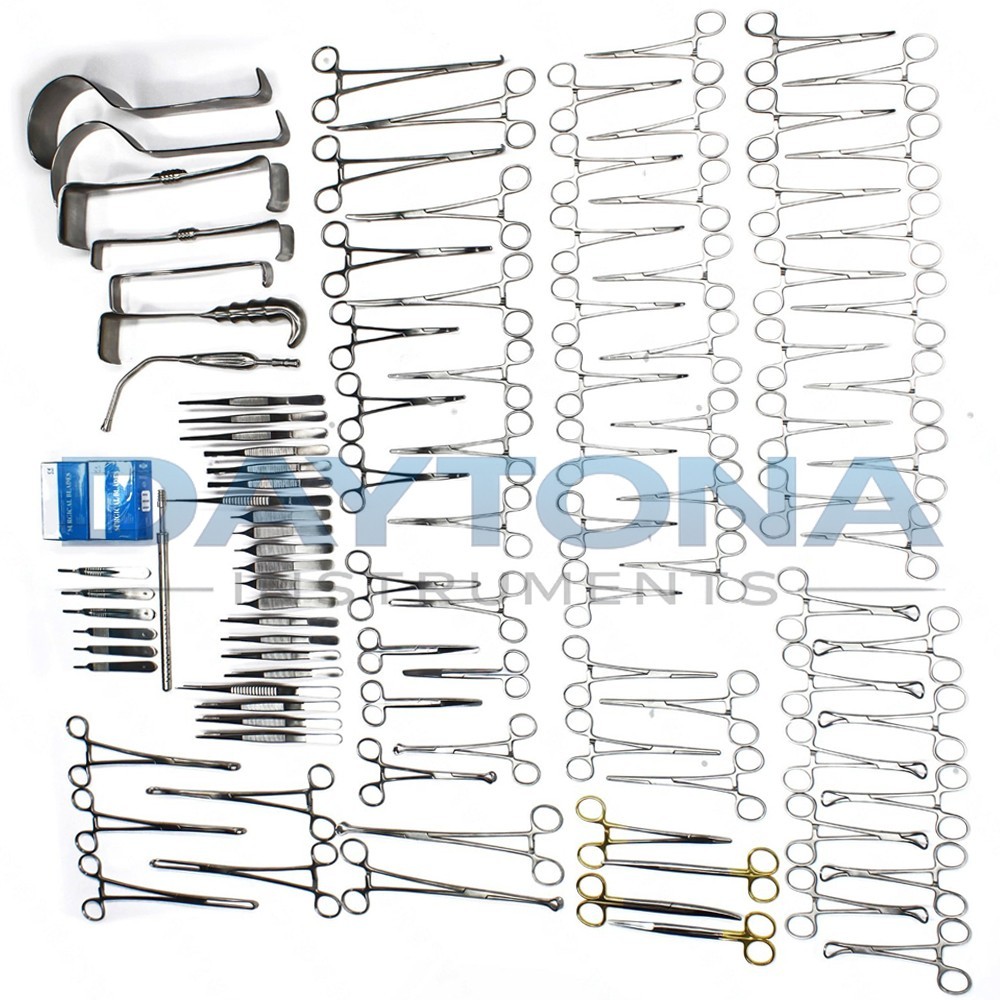 108-Pcs Set Laparotomy Instruments MedicalSurgical Abdominal Surgery
