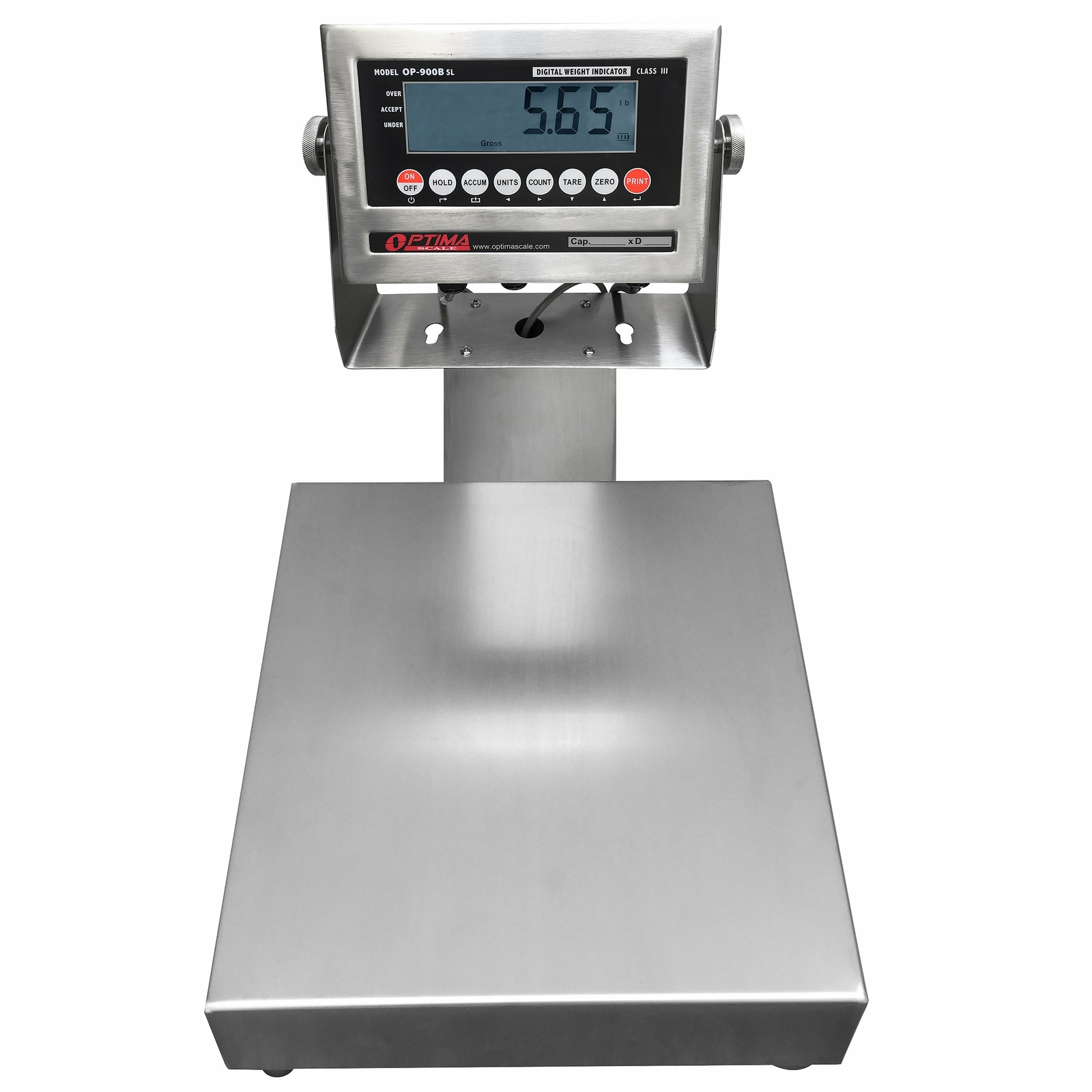 Ntep (12”x12”) Legal Trade Stainless Steel Washdown Bench Scale 100 Lb x 0.02 Lb