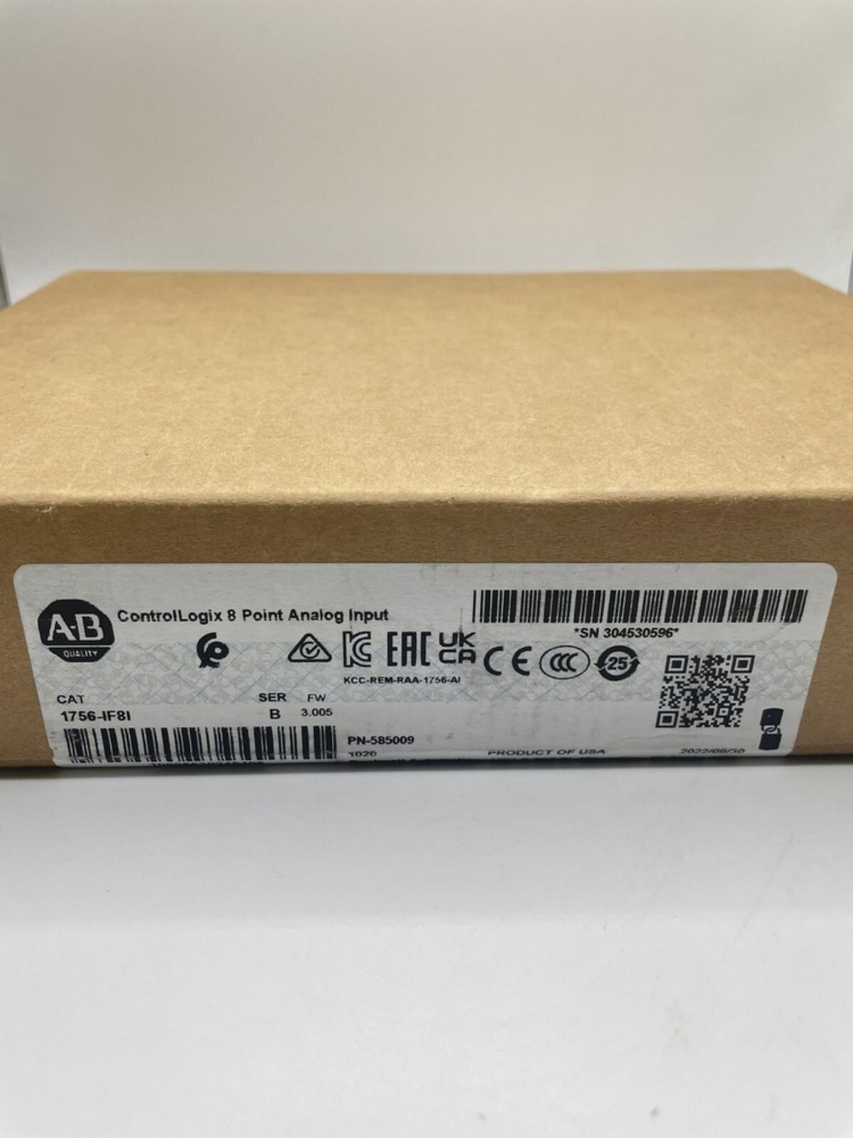 Original Sealed AB 1756-IF8I/B ControlLogix 8Point Analog Input 1756IF8I serB US