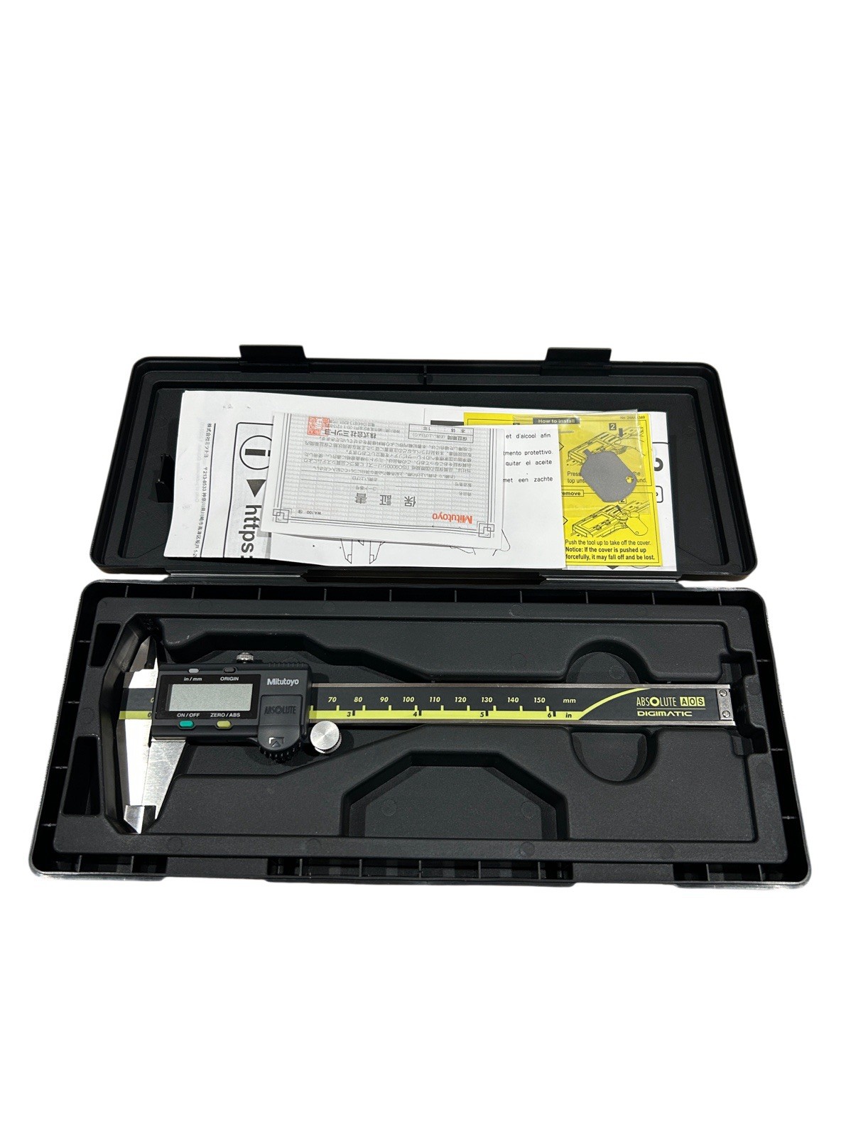 Mitutoyo 500-196-30CAL 6″ Max +/- 0.0010″ Accuracy LCD 4-Way Digital Caliper