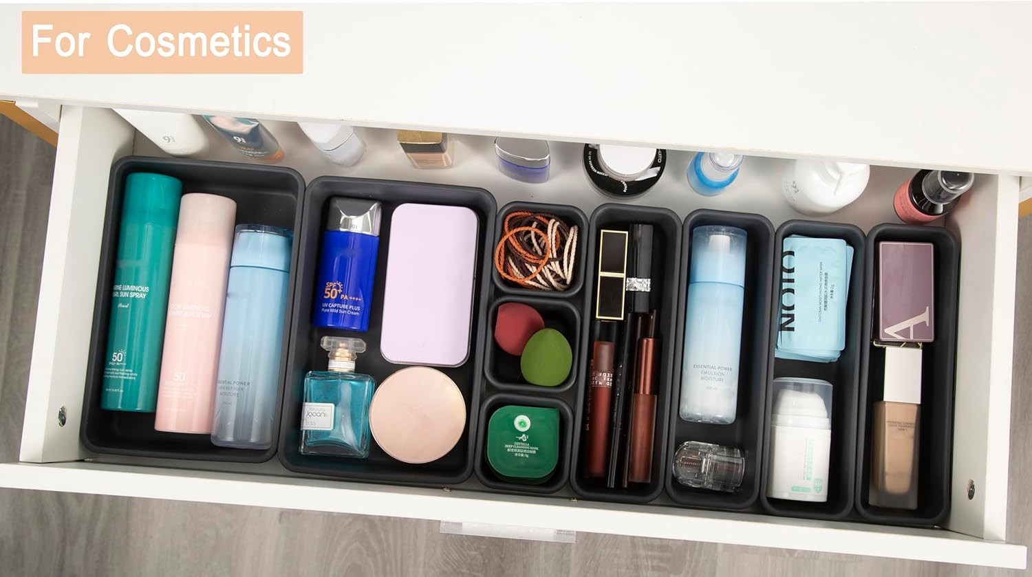 15 PCS Interlocking Desk Drawer Organizer Separator for Office,Bathroom,Kitch..