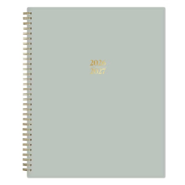 8.5"x11" 2026-2027 Weekly/Monthly Planner Solid Soft Sage Safety